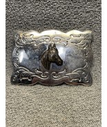 Vintage  Two Tone Horse Belt Buckle Fashion Accessories Ranch Cowboy KG - €12,88 EUR