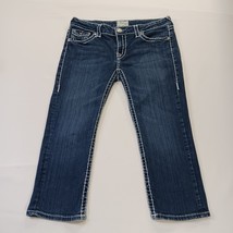 L.A. Idol USA Women's Blue Cotton Blend Denim Cropped Jeans Size 11 (30×21) image 14