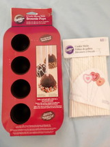 Wilton Brownie Pop Silicone Pan And Wilton Cookie Sticks (34) Pan Used Once (C) - £7.78 GBP