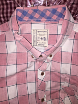 Colours by Alexander Julian Bright Plaid Short Sleeve Button Up Size XL - £12.42 GBP