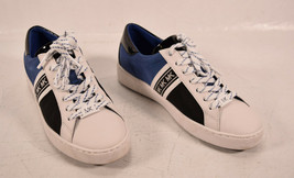 Michael Kors Womens&#39; Keaton Stripe Sneaker Canvas Blue Black White 7 M - £59.34 GBP