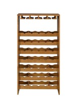 Hanzi Wine Rack, Oak Finish - $199.00