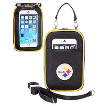Pittsburgh Steelers NFL Quilt Purse Plus XL Bag Embroidered Logo 4.5 x 8&quot; - £26.90 GBP