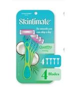 Skintimate COCONUT DELIGHT Quattro Women’s 4 Blade Disposable Razors 4 CT - $12.19