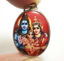 Lord Shiva Maa Uma Parvati and Ganesha Ganesh Family pendant God Goddess... - £24.96 GBP