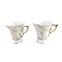 Demitasse Set of Two Italian Design Porcelain Teacups - £32.53 GBP