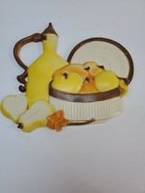 Vintage 1981 Syroco Homco pitcher pears Kitchen Wall Plaque Home Decor 7610A - $14.50