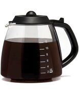 Medelco 12 Cup Millennium Style Carafe, Black GL312 - $26.72
