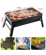 Bbq Barbecue Grill Folding Portable Charcoal Stove Cooker Garden Camping... - £42.46 GBP