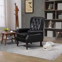 Wood Frame Armchair, Modern Accent Chair Lounge Chair for Living Room - £179.42 GBP