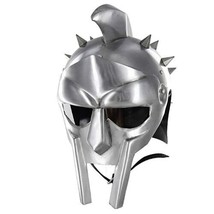 Medieval Roman Gladiator Armor Helmet Movie Replica Helmet Spartan Knight Helm - £65.47 GBP