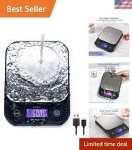 Rechargeable Digital Kitchen Scale, 0.1g Accuracy, 5kg Capacity - Easy C... - $43.50