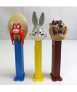 Lot of 3 Looney Tunes Pez Dispensers Taz, Yosemite Sam, &amp; Bugs Bunny (E) - $183.60 MXN