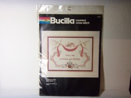 BUCILLA COUNTED CROSS STITCH DOVES OF LOVE  VINTAGE 1988  NEW - SEALED - $9.85