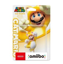 Nintendo Super Mario 3D World Bowsers Fury YELLOW Cat Mario Amiibo Figure - £39.80 GBP