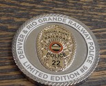 Denver &amp; Rio Grande Railroad Police Fallen Flag 1870 to 1988 Challenge C... - £27.37 GBP