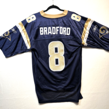 VTG Sam Bradford 8 St. Louis Rams NFL Reebok Jersey Blue Men&#39;s M LA Los Angeles - £14.94 GBP