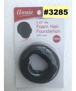 ANNIE HIGHT QUALITY HAIR BUN MAKER FOAM FOUNDATION WITH WIRE 3.5&quot;dia #3285 - $2.59
