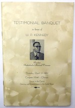 Testimonial Banquet in Honor of W.P. Kennedy Program 1950 Railroad Train BRT - £31.45 GBP