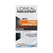 L&#39;Oreal Paris Men Expert Hydra Energetic Moisturiser Quenching Gel  50ml  - £20.93 GBP