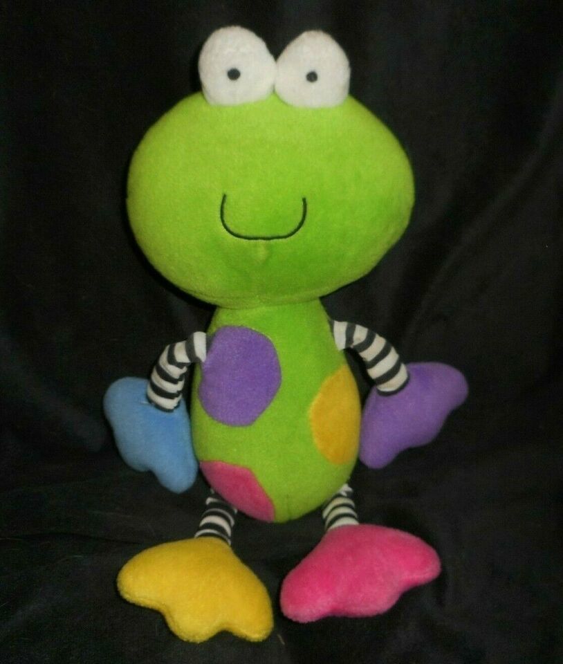 Primary image for 13" KOALA BABY GREEN FROG COLORFUL ARMS & LEGS STUFFED ANIMAL PLUSH TOY LOVEY