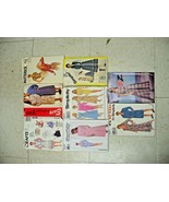 Lot of 8 Vintage Simplicity Crafts Fabric Cut Outs Womens Clothing USED - $11.04