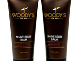 Woody&#39;s For Men Shave Relief Balm Smoothing Post Shave Balm 6 oz-2 Pack - £25.54 GBP