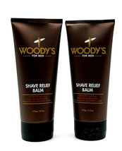 Woody&#39;s For Men Shave Relief Balm Smoothing Post Shave Balm 6 oz-2 Pack - £25.54 GBP