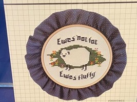 Designs For the Needle Counted Cross Stitch Craft Kit NIP Ewes Not Fat Fluffy - £9.55 GBP