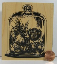 Halloween Rubber Stamp Inkadinkado Pumpkin Patch 4X3-1/4&quot;   B9J - £7.98 GBP