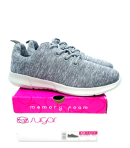 Sugar Gabber Lace-Up Lightweight Sneakers- Grey, US 8.5M - £14.55 GBP