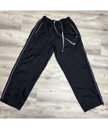 Vtg Y2K Nike Pant Mens XL Black Track Parachute Baggy Skate Rave Nylon Z... - $61.99 CAD