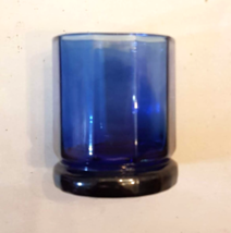 Anchor Hocking Essex Cobalt Blue Glass Tumbler 2X Old Fashioned Rocks 10... - $7.85