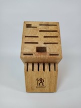 JA Henckels International Knife Block 16 Slot Wooden Knife Holder ~ Ligh... - $19.99