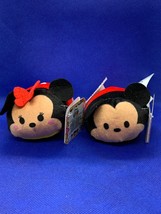 2 Disney TSUM TSUM Minnie and Mickey Mouse Plush Group 2 - £6.86 GBP