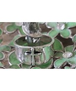 Antique Looking ~ Cross Ring ~ Silver ~ Wide Band Ring ~ Size 7 - €17,12 EUR