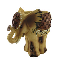 Scratch &amp; Dent Wooden Look African Elephant Planter 15 In. - £27.34 GBP