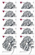 Vintage Rose Wedding PACK of TEN GENUINE Postage - Stamps Scott Scott 4959 - £32.32 GBP