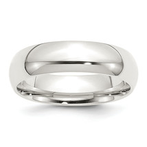 Silver 6mm Comfort Fit Size 13.5 Band QCF060 - £56.91 GBP