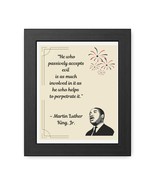 MLK Inspirational Quote Framed Poster, lesser known, &quot;passively accepts ... - $970.64 MXN