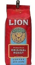 Lion Coffee, Original, Medium Roast, Ground, 10 Ounce Bag - $21.81