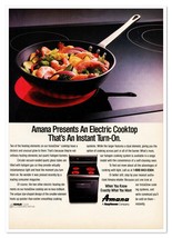 Amana Electric InstaGlow Cooktop Vintage 1992 Full-Page Print Magazine Ad - $180.80 MXN