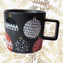 Starbucks Holiday 2016 Coffee Mug Cup Black Red White Christmas Ornaments 14 oz - $9.99