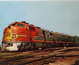 Railroad Postcard Santa Fe 11 Rail Train Locomotive Electro Motive E3 Dallas TX - £6.95 GBP