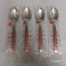 National Portrait Soup Spoons 4 Stainless Steel 7.25&quot; New Sealed Packages - $48.95