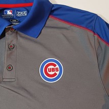 TX3 Cool Cubs TWPL Men's Gray & Blue Short Sleeve Polo Shirt Embroidered Logo L image 6