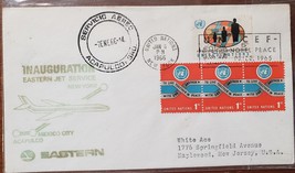 FDC Inauguration Eastern Jet Service Acapulco Mexico City to New York Jan 6 1966 - £3.95 GBP