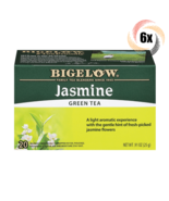 6x Boxes Bigelow Natural Jasmine Green Tea | 20 Pouches Per Box | .91oz - $47.65 CAD