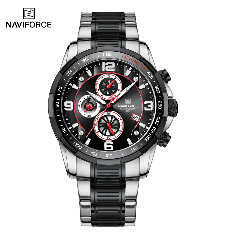  Water Resistance Multifunction Men Watches Classic For Men Calendar Stainless S - £37.13 GBP