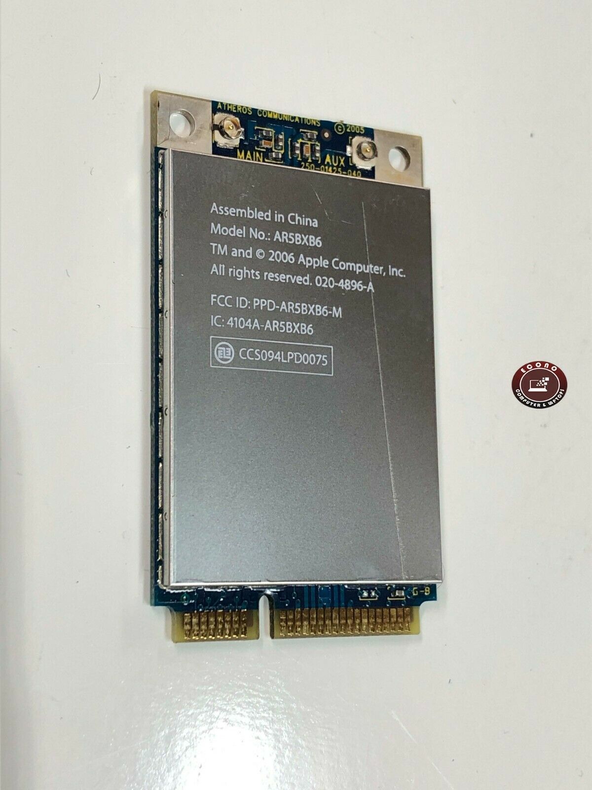 Apple MacBook Pro A1150 2006 15&quot; WIFI Card AR5BXB6 020-4896-A 603-8214-A - $6.64